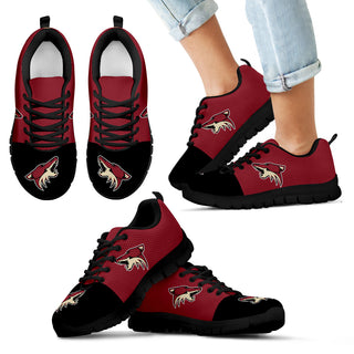 Two Colors Aparted Arizona Coyotes Sneakers