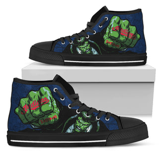 Hulk Punch Cleveland Indians High Top Shoes