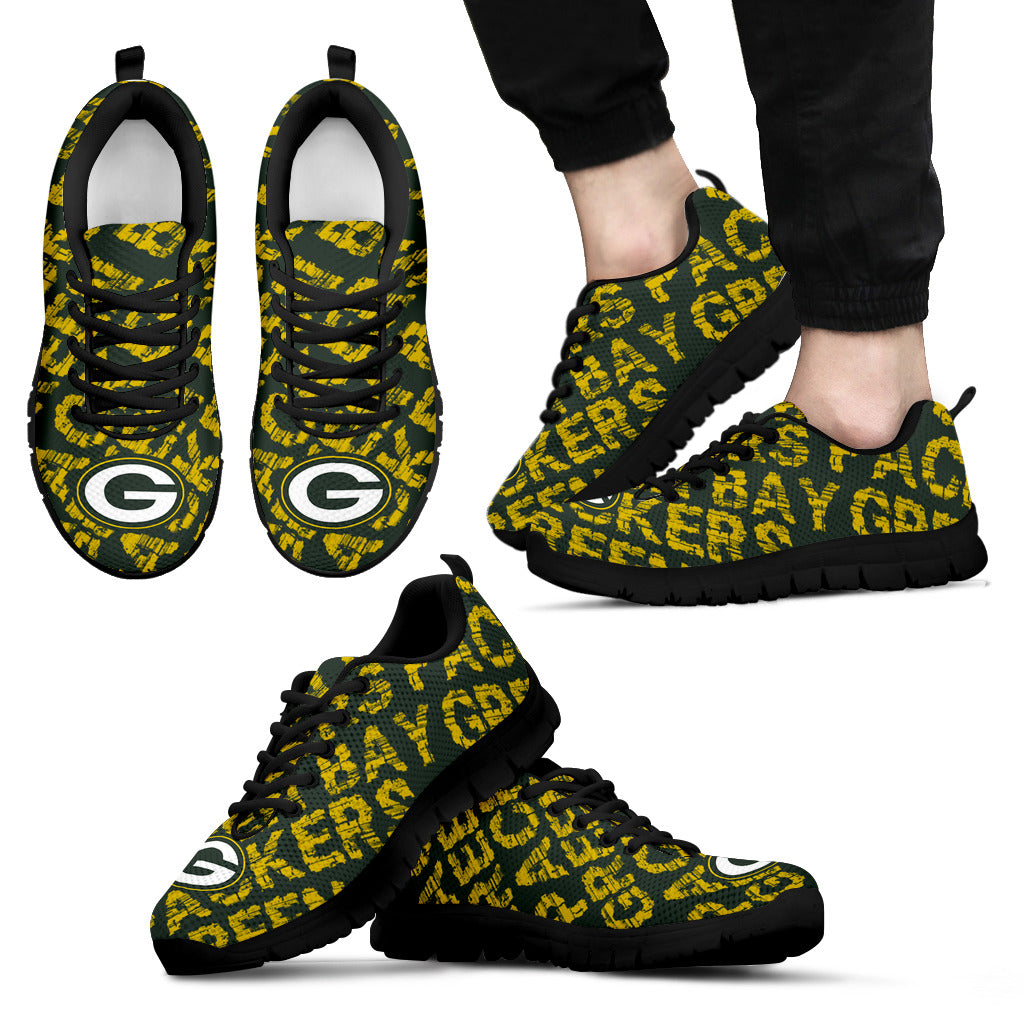 Vintage Logo Beautiful Green Bay Packers Sneakers V2 – Best Funny Store