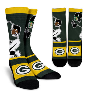 Talent Player Fast Cool Air Comfortable Green Bay Packers Socks