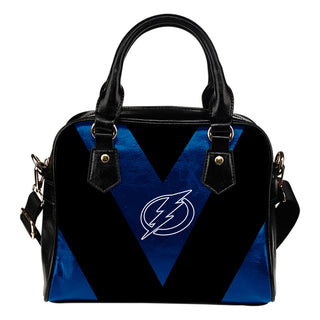 Triangle Double Separate Colour Tampa Bay Lightning Shoulder Handbags