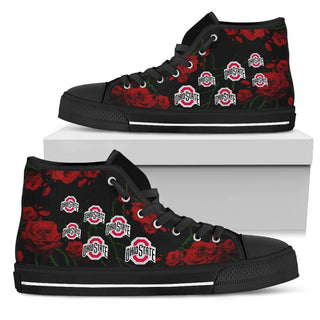 Lovely Rose Thorn Incredible Ohio State Buckeyes High Top Shoes