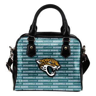 Nice Little Logo Jacksonville Jaguars Shoulder Handbags