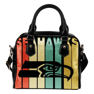 Seattle Seahawks Vintage Silhouette Shoulder Handbags - Best Funny Store