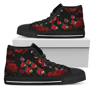 Lovely Rose Thorn Incredible Louisville Cardinals High Top Shoes