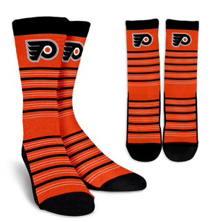 Amazing Circle Charming Philadelphia Flyers Crew Socks
