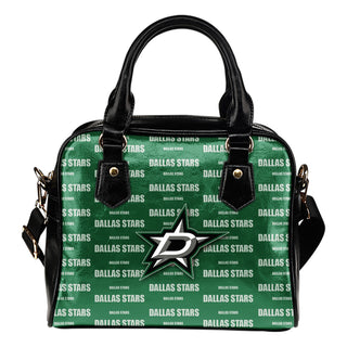 Nice Little Logo Dallas Stars Shoulder Handbags