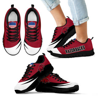 Awesome Gift Logo Arkansas Razorbacks Sneakers