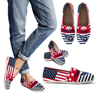 American Flag Tennessee Titans Casual Shoes