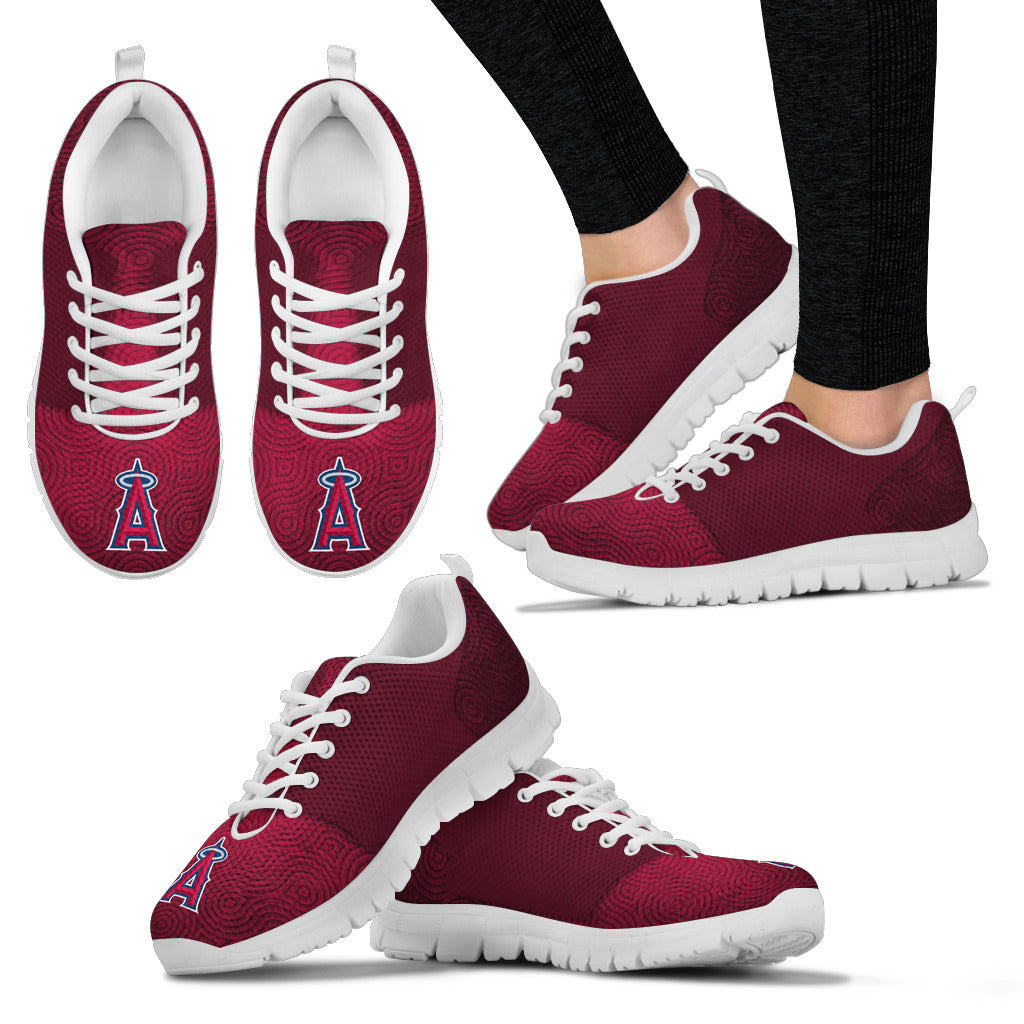 Seamless Line Magical Wave Beautiful Los Angeles Angels Sneakers
