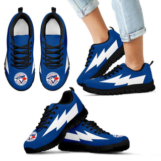 Gorgeous Toronto Blue Jays Sneakers Thunder Lightning Amazing Logo