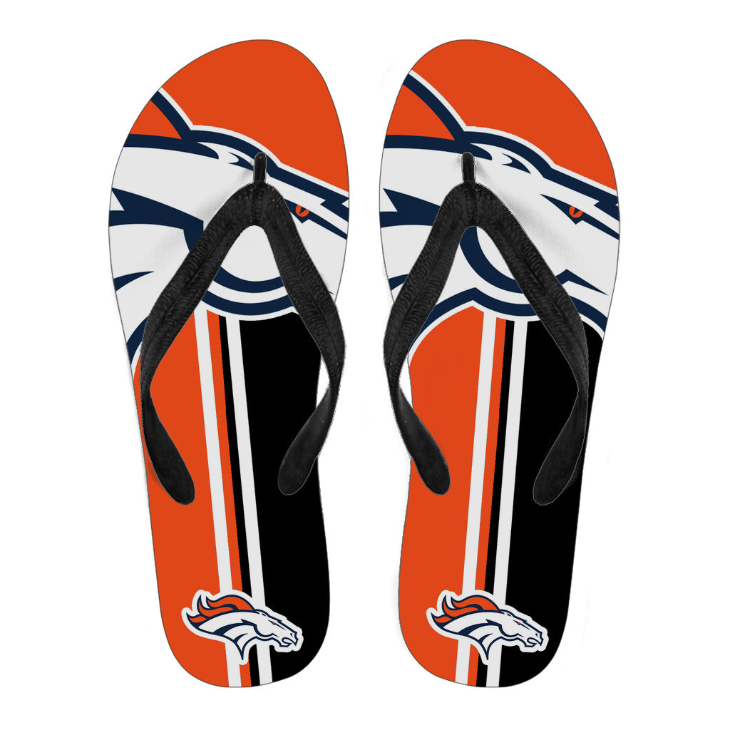 Denver Broncos Fan Gift Two Main Colors Flip Flops