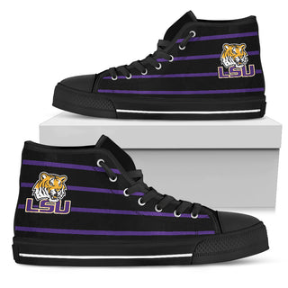 Edge Straight Perfect Circle LSU Tigers High Top Shoes