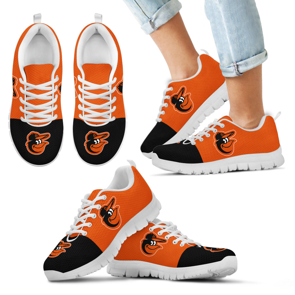Two Colors Aparted Baltimore Orioles Sneakers