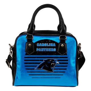 Back Fashion Round Charming Carolina Panthers Shoulder Handbags
