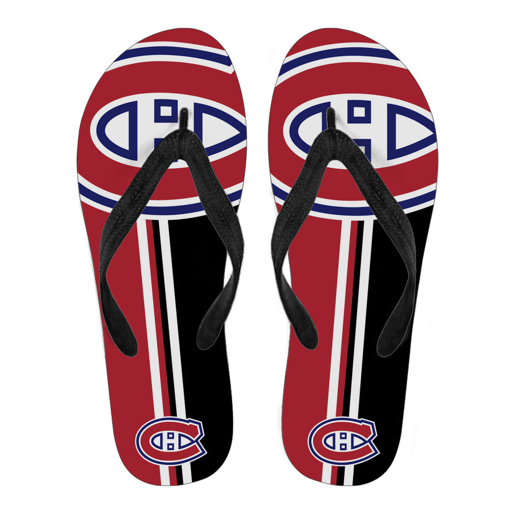 Montreal Canadiens Fan Gift Two Main Colors Flip Flops