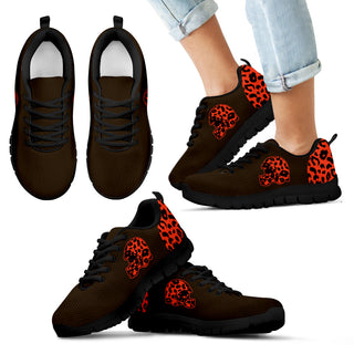 Cheetah Pattern Fabulous Cleveland Browns Sneakers