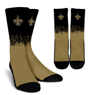 Exquisite Fabulous Pattern Little Pieces New Orleans Saints Crew Socks