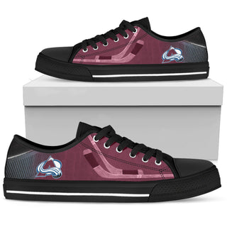 Artistic Scratch Of Colorado Avalanche Low Top Shoes