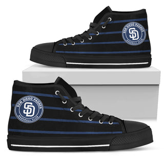 Edge Straight Perfect Circle San Diego Padres High Top Shoes