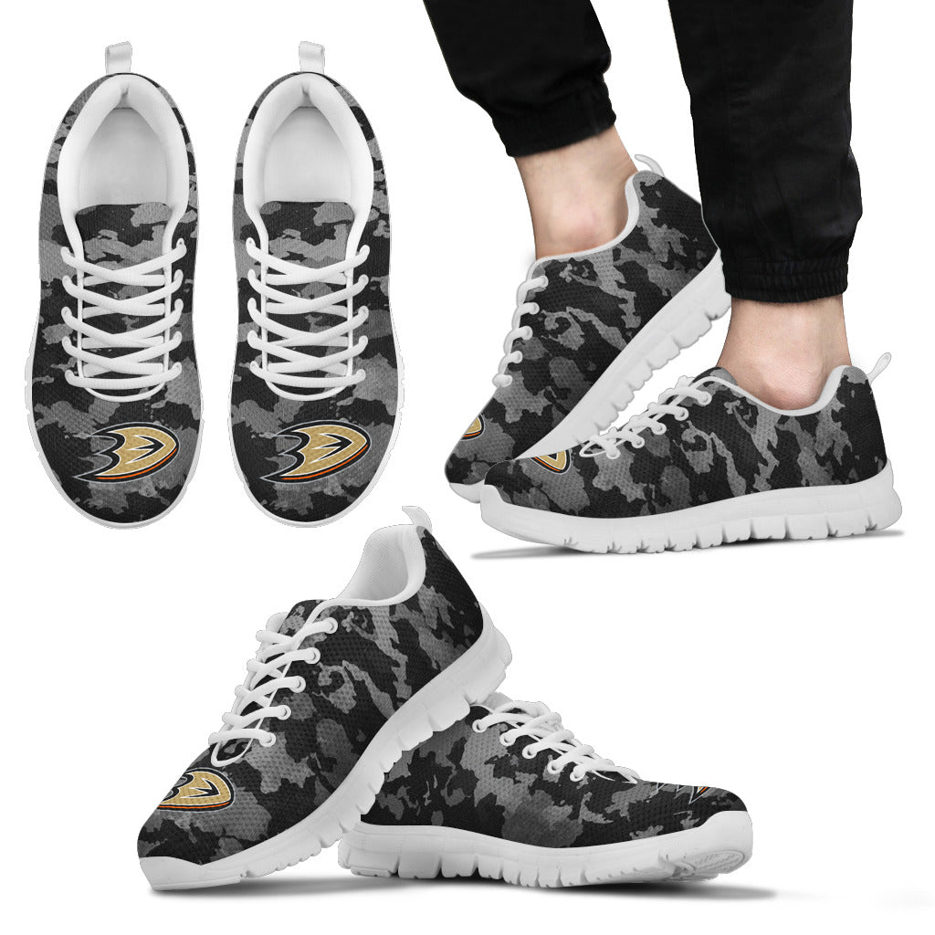 Arches Top Fabulous Camouflage Background Anaheim Ducks Sneakers