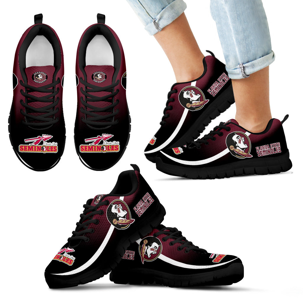 Mystery Straight Line Up Florida State Seminoles Sneakers