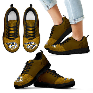 Seamless Line Magical Wave Beautiful Nashville Predators Sneakers