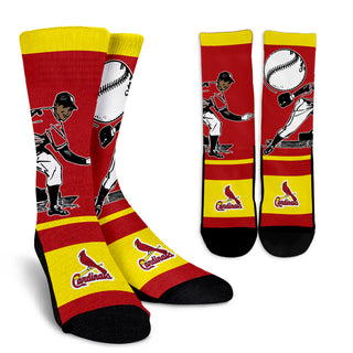 Talent Player Fast Cool Air Comfortable St. Louis Cardinals Socks