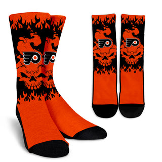 Philadelphia Flyers Colorful Skull Socks