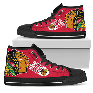 Straight Outta Chicago Blackhawks High Top Shoes