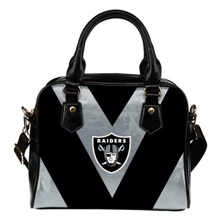 Triangle Double Separate Colour Oakland Raiders Shoulder Handbags