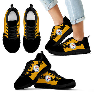 Doodle Line Amazing Pittsburgh Steelers Sneakers V1