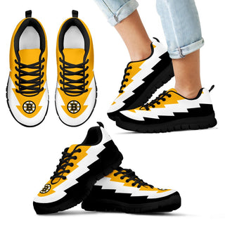 Jagged Saws Creative Draw Boston Bruins Sneakers