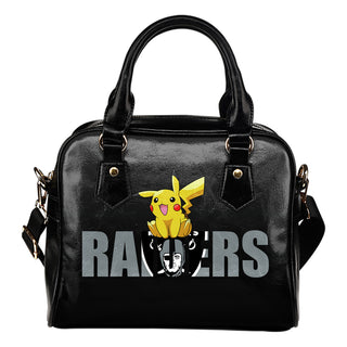 Pokemon Sit On Text Oakland Raiders Shoulder Handbags