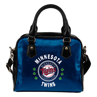 Central Beautiful Logo Circle Lucky Leaf Minnesota Twins Shoulder Handbags