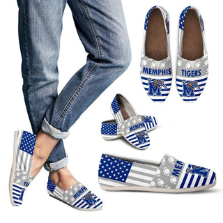American Flag Memphis Tigers Casual Shoes