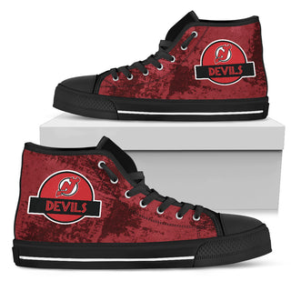 Jurassic Park New Jersey Devils High Top Shoes
