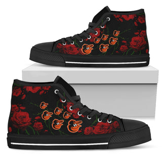 Lovely Rose Thorn Incredible Baltimore Orioles High Top Shoes