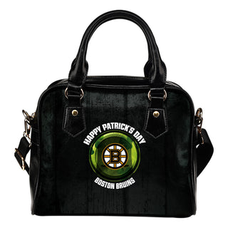 Retro Scene Lovely Shining Patrick's Day Boston Bruins Shoulder Handbags
