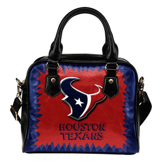 Jagged Saws Mouth Creepy Houston Texans Shoulder Handbags