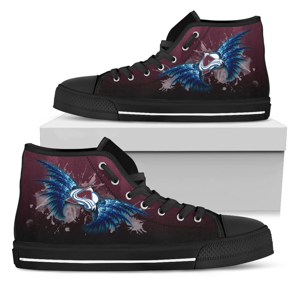 Angel Wings Colorado Avalanche High Top Shoes