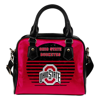 Back Fashion Round Charming Ohio State Buckeyes Shoulder Handbags
