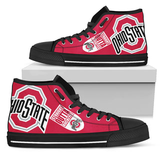 Straight Outta Ohio State Buckeyes High Top Shoes