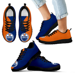 Two Colors Trending Lovely Edmonton Oilers Sneakers