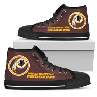 Circle Logo Washington Redskins High Top Shoes