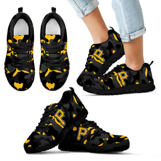 Military Background Energetic Pittsburgh Pirates Sneakers