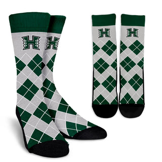 Gorgeous Hawaii Rainbow Warriors Argyle Socks