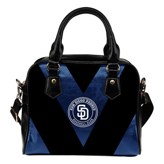 Triangle Double Separate Colour San Diego Padres Shoulder Handbags
