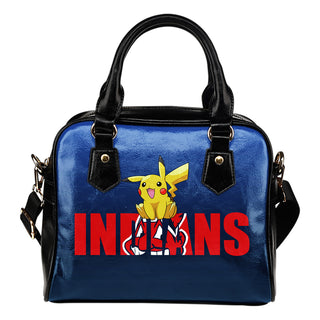 Pokemon Sit On Text Cleveland Indians Shoulder Handbags