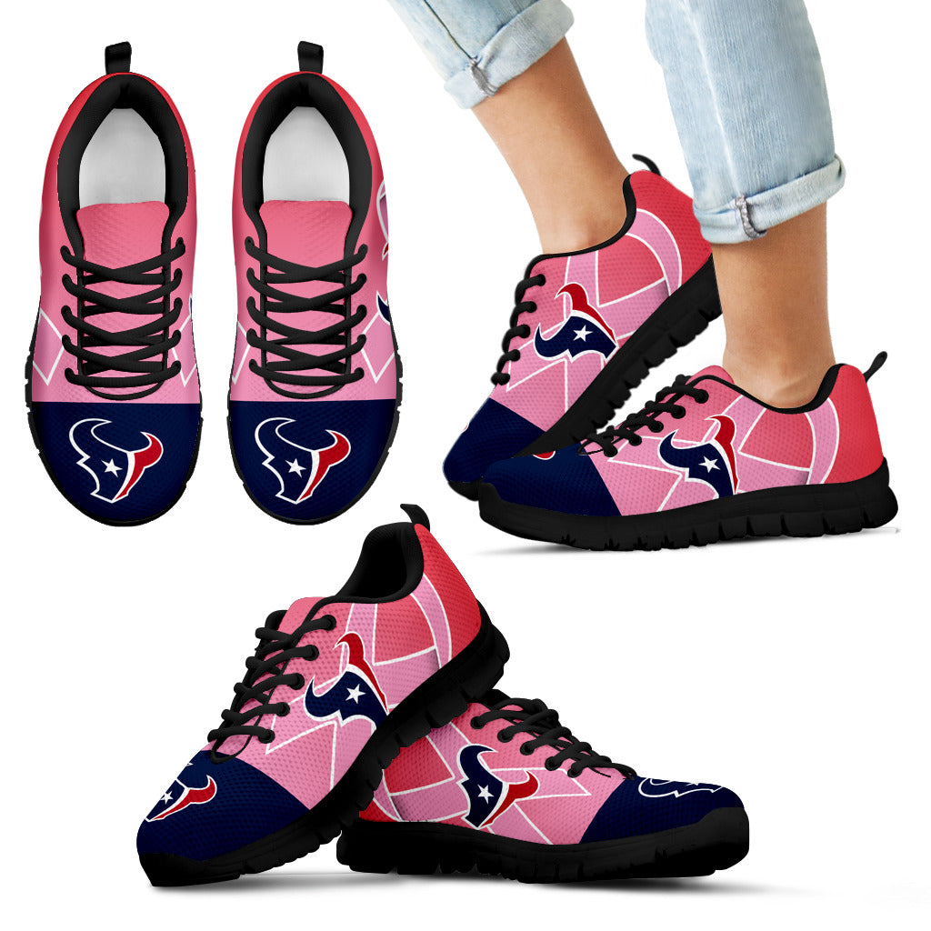 Houston Texans Cancer Pink Ribbon Sneakers